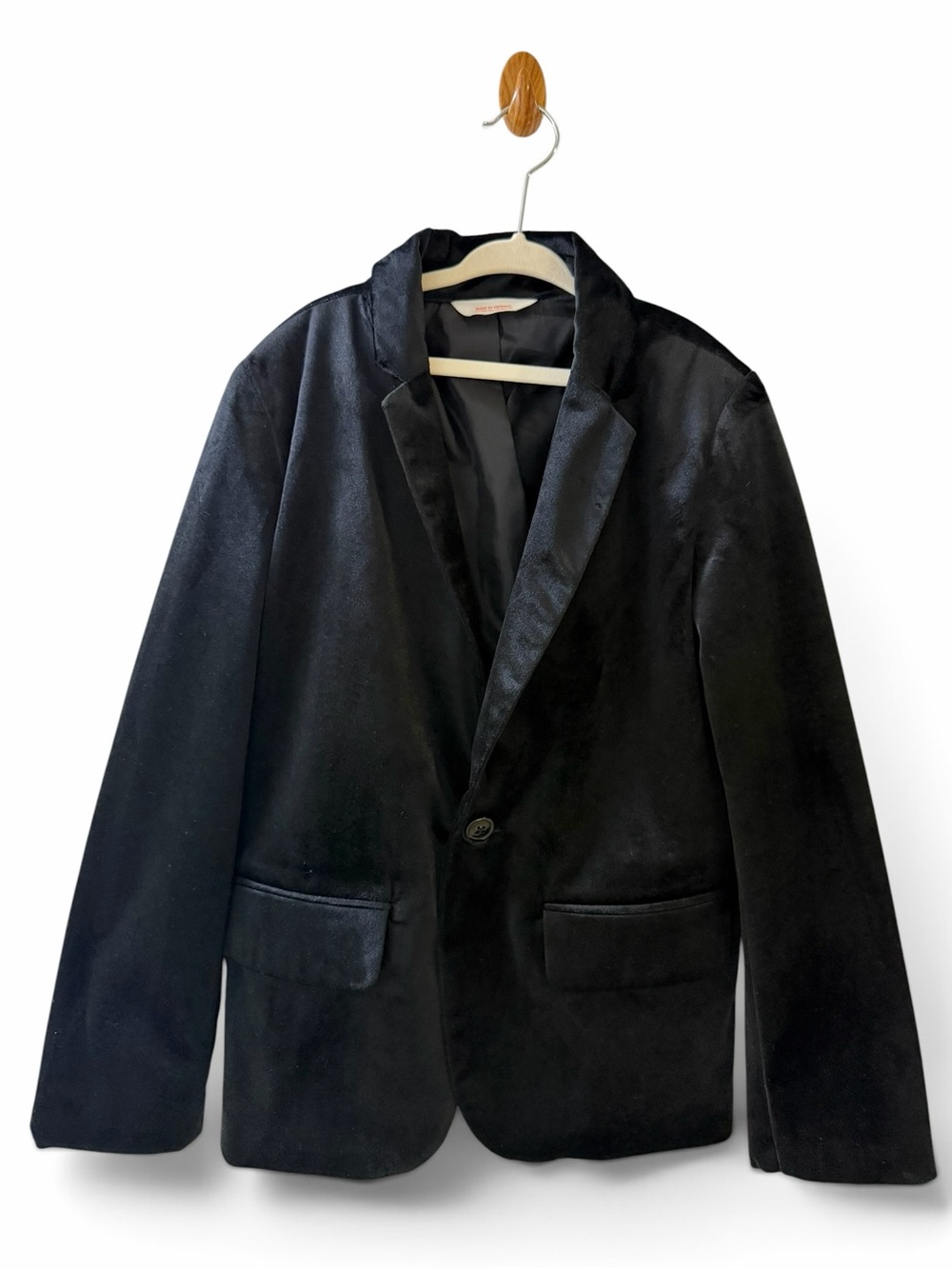 Boys Cat & Jack Black Velvet Blazer Size 8